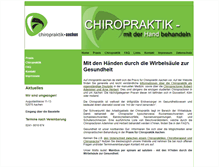 Tablet Screenshot of chiropraktik-aachen.de